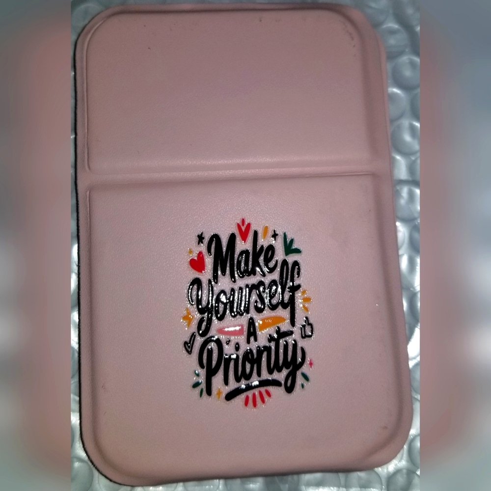 Customized "Make Yourself A Priority" Compact Folderable Mirror